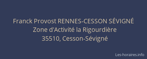 Franck Provost RENNES-CESSON SÉVIGNÉ