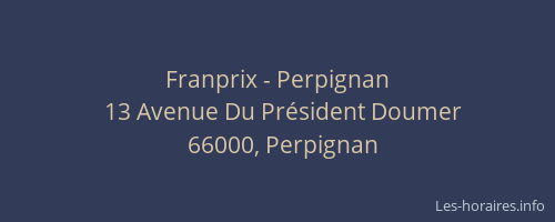 Franprix - Perpignan