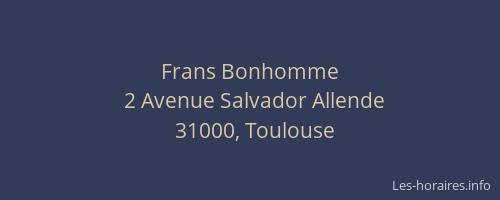 Frans Bonhomme