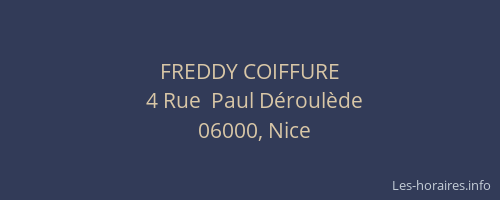 FREDDY COIFFURE