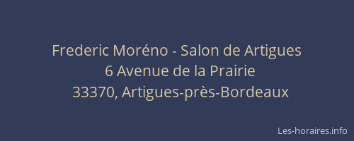 Frederic Moréno - Salon de Artigues