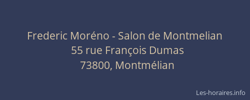 Frederic Moréno - Salon de Montmelian