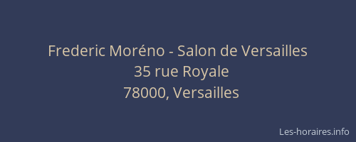 Frederic Moréno - Salon de Versailles