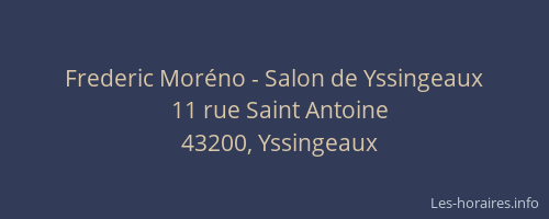 Frederic Moréno - Salon de Yssingeaux
