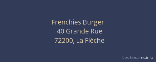 Frenchies Burger