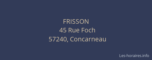 FRISSON