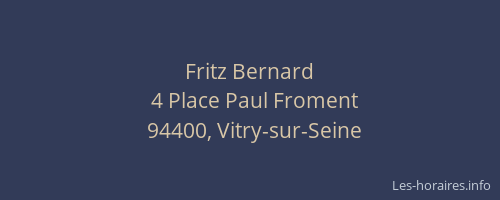 Fritz Bernard