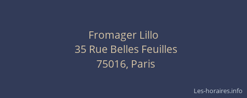 Fromager Lillo