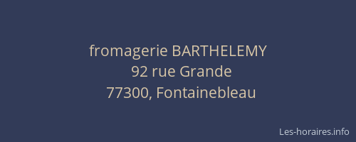 fromagerie BARTHELEMY