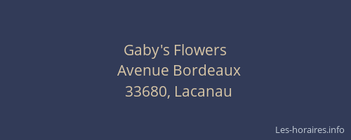 Gaby's Flowers