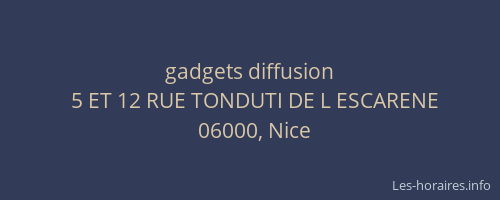 gadgets diffusion