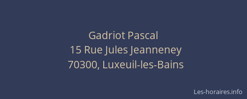 Gadriot Pascal