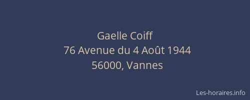 Gaelle Coiff