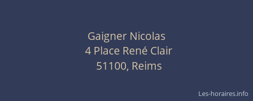 Gaigner Nicolas