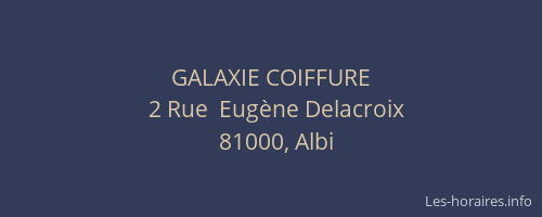 GALAXIE COIFFURE