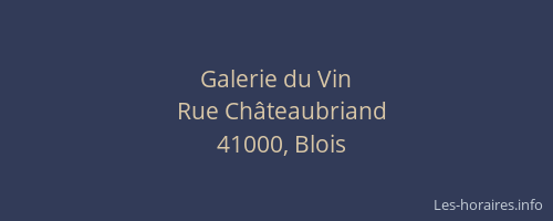 Galerie du Vin