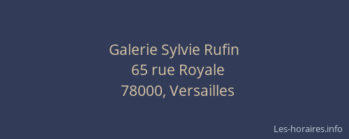 Galerie Sylvie Rufin