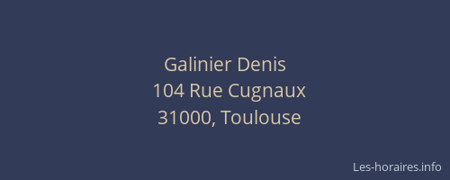 Galinier Denis