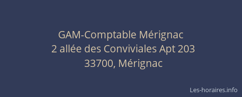 GAM-Comptable Mérignac
