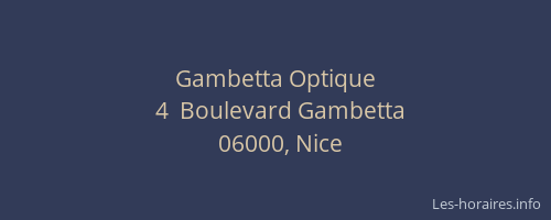 Gambetta Optique