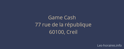 Game Cash