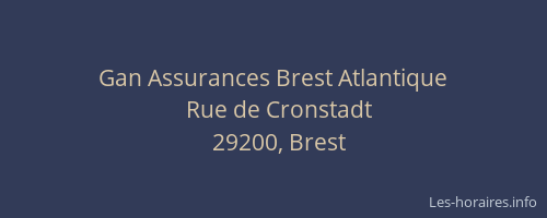 Gan Assurances Brest Atlantique