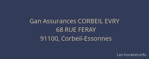 Gan Assurances CORBEIL EVRY