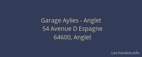Garage Aylies - Anglet