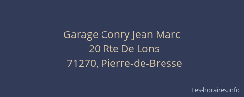 Garage Conry Jean Marc