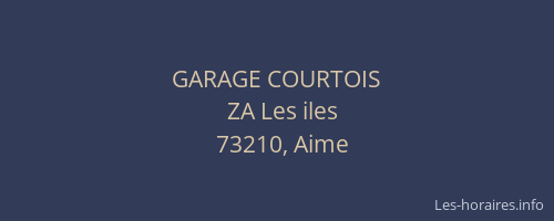 GARAGE COURTOIS