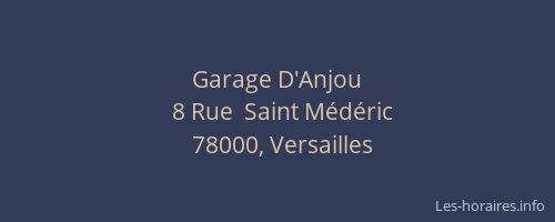 Garage D'Anjou