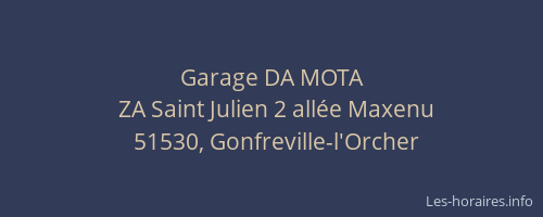 Garage DA MOTA