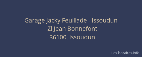 Garage Jacky Feuillade - Issoudun