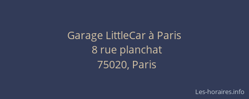 Garage LittleCar à Paris