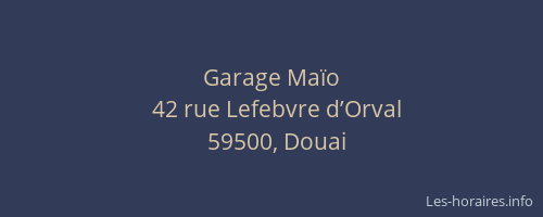 Garage Maïo