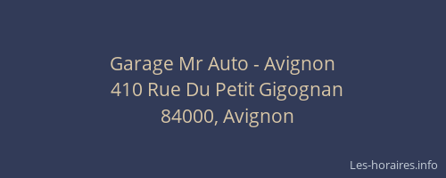 Garage Mr Auto - Avignon