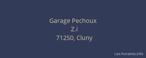 Garage Pechoux