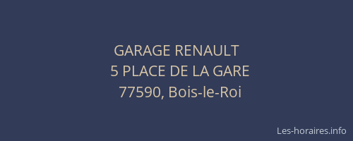 GARAGE RENAULT