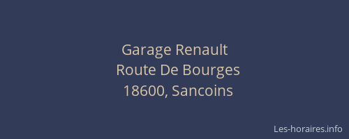 Garage Renault