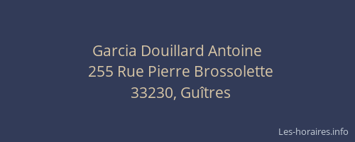 Garcia Douillard Antoine