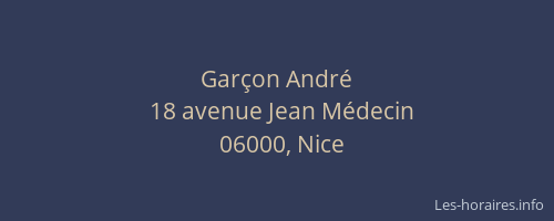 Garçon André