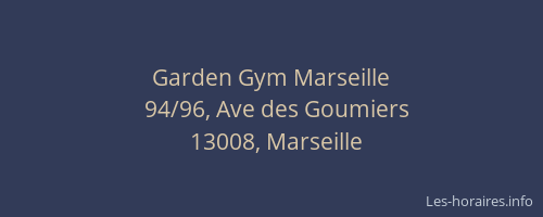 Garden Gym Marseille