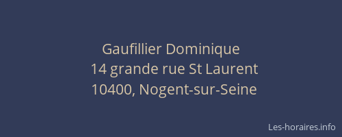 Gaufillier Dominique