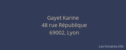 Gayet Karine