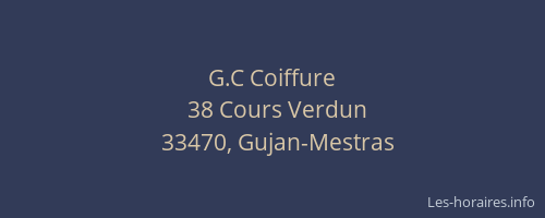 G.C Coiffure