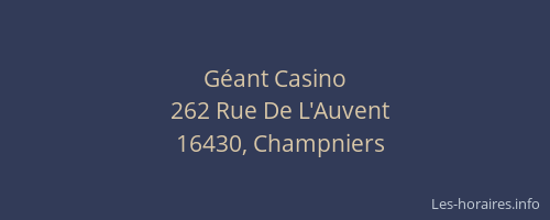 Géant Casino