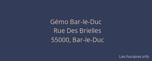 Gémo Bar-le-Duc