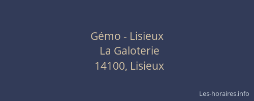 Gémo - Lisieux