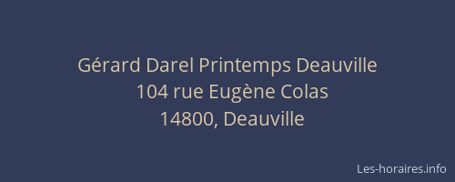Gérard Darel Printemps Deauville
