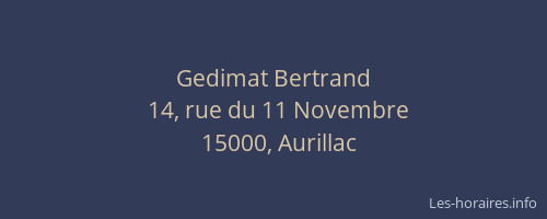 Gedimat Bertrand